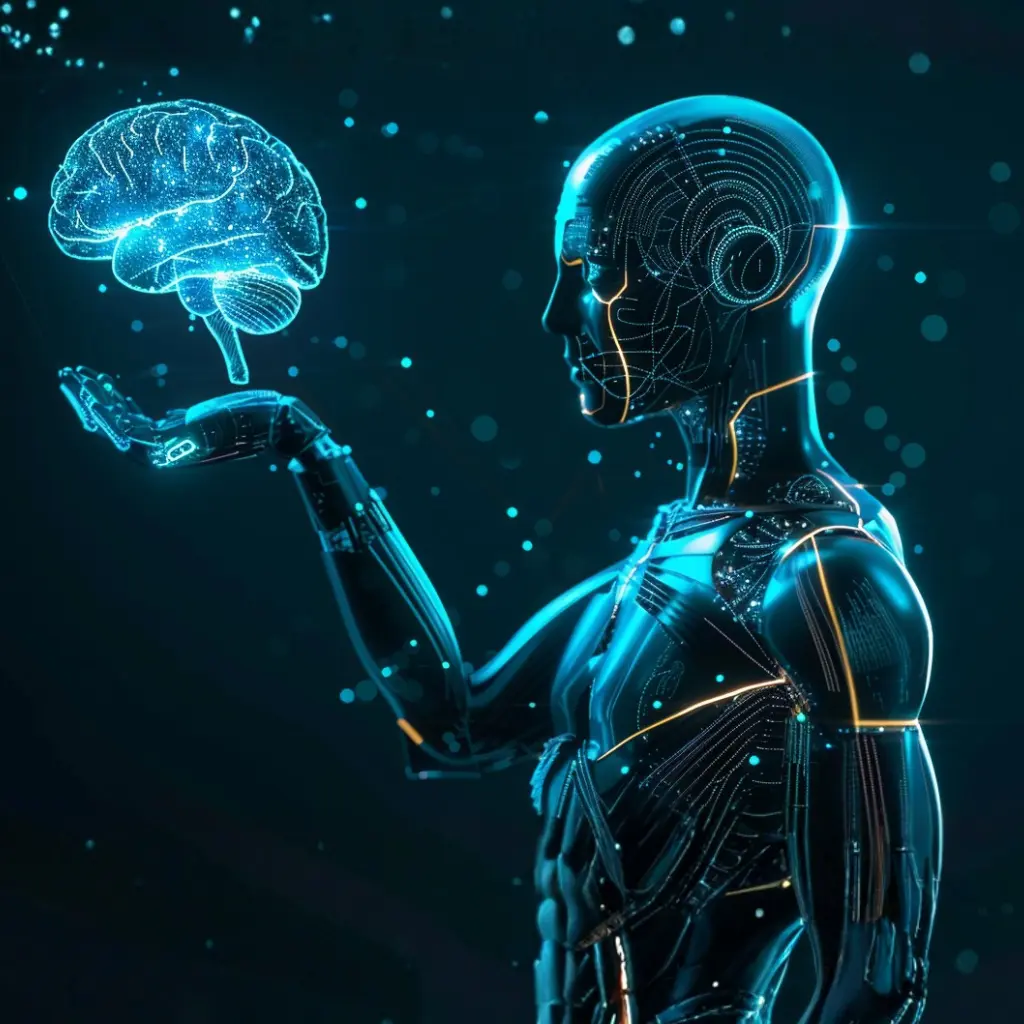 AI humanoid with brain