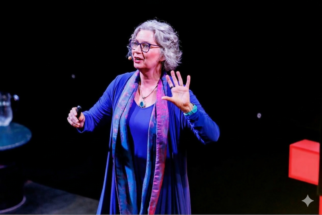 Dr Lisa Turner speaking at TEDx about how AI exposes invisible human behaviour patterns