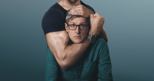 Manosphere documentary image showing control and manipulation dynamics between men